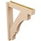 Ekena Millwork 6-in W x 28-in D x 40-in H Balboa Block Rough Cedar Woodgrain TimberThane Outlooker, Primed Tan OUTUR060X28X40BOA44RCPR - alternate 4